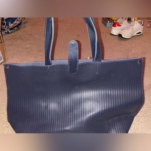 Blue leather purse , brand new never used. From ulta